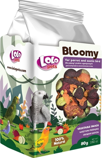 Picture of Bloomy Vegetable snack for parrots and exotic birds 80 g