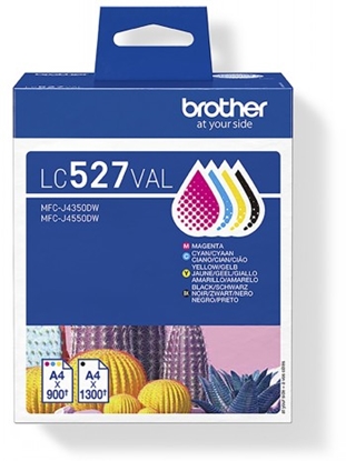 Attēls no Brother LC527VAL tintes kārtridžs 4 pcs Oriģināls Melns, Tirkīzzils, Fuksīns, Dzeltens