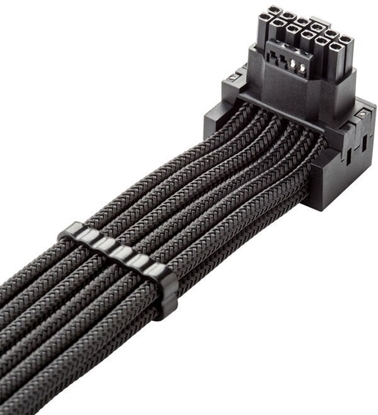 Изображение CableMod C-Series Pro Anschlusskabel - Variante A, 90°, 16-Pin zu 2x8-Pin PCIe, schwarz