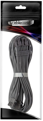 Изображение CableMod C-Series Pro ModMesh Bridged Anschlusskabel - 8+8-Pin PCIe, carbon, 60cm