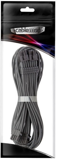 Изображение CableMod C-Series Pro ModMesh Bridged Anschlusskabel - 8+8-Pin PCIe, carbon, 60cm