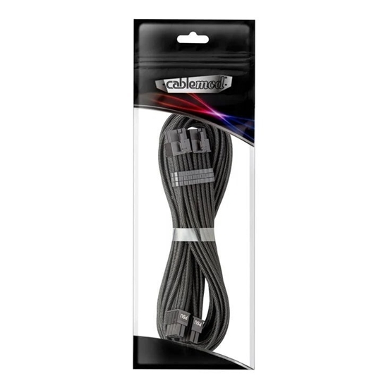 Изображение CableMod C-Series Pro ModMesh Bridged Anschlusskabel - 8+8-Pin PCIe, schwarz, 60cm
