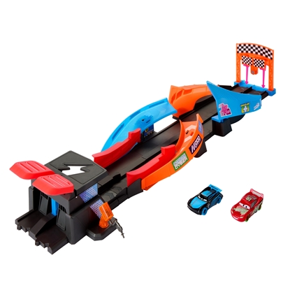 Attēls no Disney Pixar Cars Glow Racers Launch & Criss-Cross Glow Race Playset