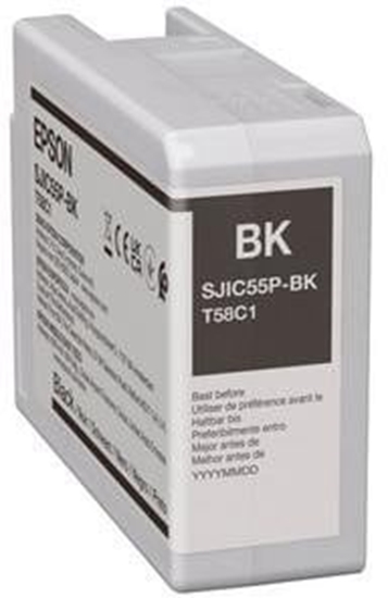 Picture of SJIC55(BK): INK CARTRIDGE FOR/COLORWORKS CW-D6500/D6000-BLACK