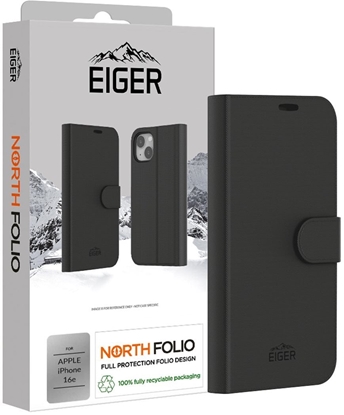 Изображение Eiger North Folio Case iPhone 16e schwarz