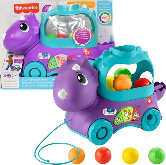 Picture of Fisher Price Zabawka interaktywna Dinu podskakujce pieczki