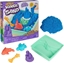 Picture of Kinetic Sand Sandbox Set, 1lb Blue Play Sand, Sandbox Storage, 4 Molds and Tools, Sensory Toys for Kids Ages 3+