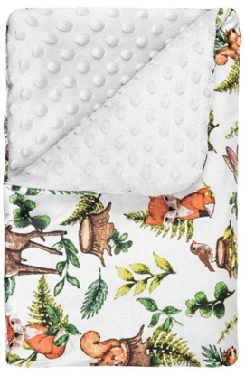 Изображение Lulando Lulando BABYDECKE 100 X 75 CM GRAU WALDTIERE