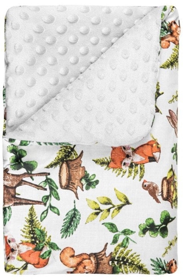 Изображение Lulando Lulando BABYDECKE 100 X 75 CM GRAU WALDTIERE