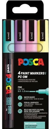 Picture of POSCA PC-3M 4stk Pastel Farver