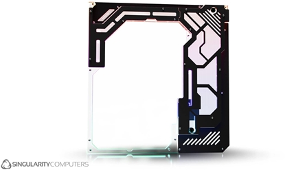 Attēls no Singularity Singularity Computers Spectre 4 Aevum Dual Loop Side Panel Acrylic Clear/schwarz