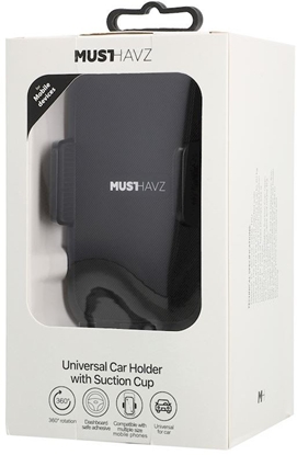 Изображение Universal Car Holder with Suction Cup by Musthavz Black