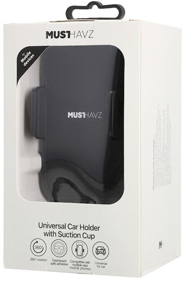 Изображение Universal Car Holder with Suction Cup by Musthavz Black
