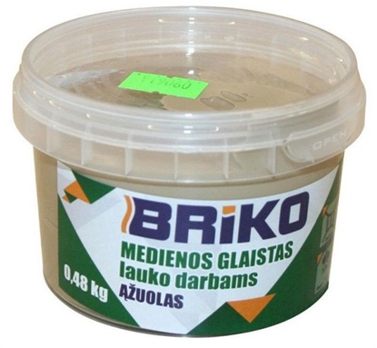 Attēls no Wood Filler Exterior Briko Oak 0.48Kg