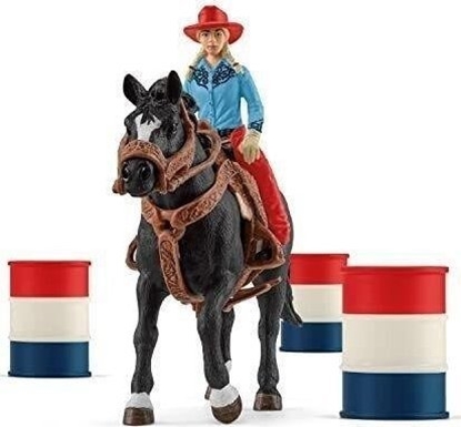 Picture of Schleich Farm World     42576 Cowgirl Barrel Racing Fun