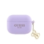 Attēls no Guess Apple Airpods Pro Case Silicone Classic Logo Gold With 4G Charm Purple