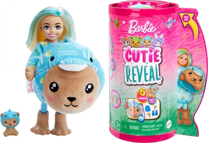 Picture of Lalka Barbie Mattel Cutie Reveal Chelsea Mi-Delfin Seria Kostiumy Zwierzaczki HRK30