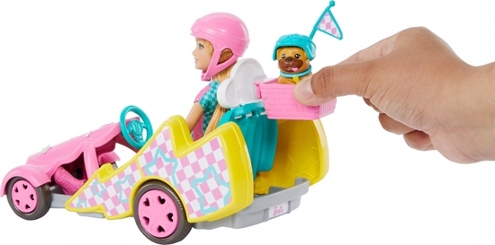 Picture of Lalka Barbie Mattel Gokart Stacie Pojazd filmowy i lalka + piesek HRM08