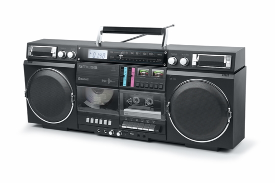 Picture of Muse | Ghetto Blasters | M-380 GB | AUX in | Bluetooth | Cassette deck | CD player | Black