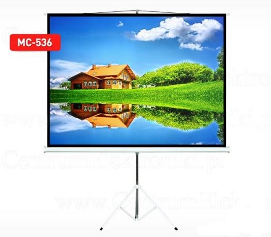 Picture of Projection Screen With 200x200 Tripods Maclean MC-680