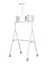 Picture of NEWSTAR MOBILE FLAT SCREEN FLOOR STAND (HEIGHT: 110 - 144 CM) 32-65" WHITE