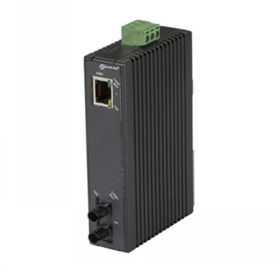 Picture of BLACKBOX ECONOMY DIN RAIL 10-100 MEDIA CONVERTER 1P - (1) 10/100 MBPS RJ45, (1) 100BASEFX MM ST, 2KM