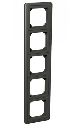 Picture of SCHNEIDER ELECTRIC EXXACT COMBI 5-GANG FRAME ANTHRACITE