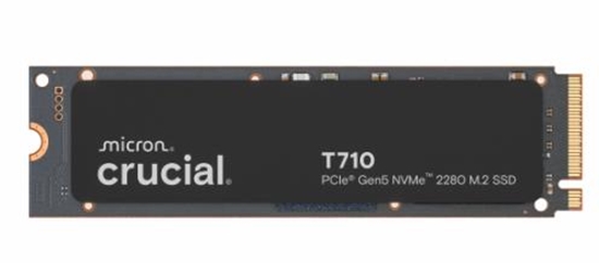 Picture of SSD|CRUCIAL|T710|4TB|M.2|PCIe Gen5|NVMe|Write speed 13800 MBytes/sec|Read speed 14900 MBytes/sec|TBW 2400 TB|CT4000T710SSD5