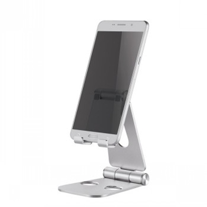 Изображение NEWSTAR PHONE DESK STAND (SUITED FOR PHONES UP TO 10"), SILVER