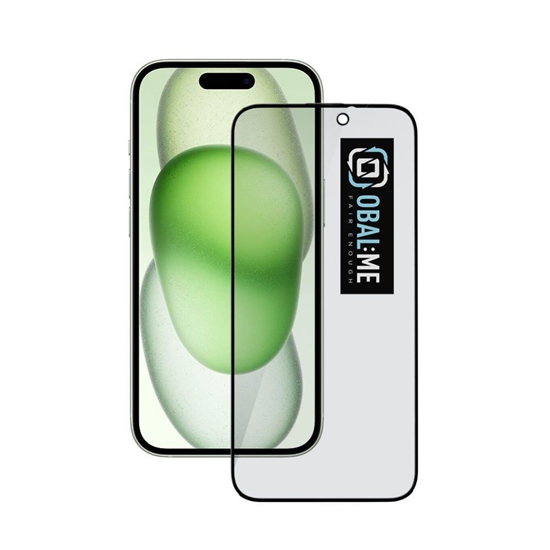 Picture of - OBAL:ME Privacy 5D Glass Screen Protector for Apple iPhone 15 Black