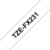 Picture of 	BROTHER TZ FX231 lenta "Flexible" melns uz balta 12mm