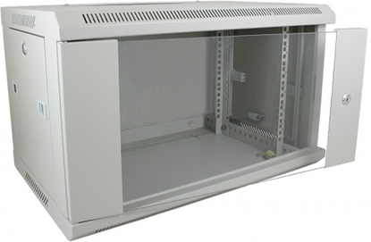 Attēls no 12U 19'' Sienas komutācijas skapis/ 600 x 600 x 635mm/ Pelēks/ Nesalikts