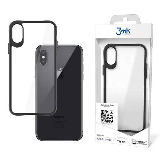Picture of 3MK 3mk Satin Armor Case+ case for iPhone X / XS - transparent
