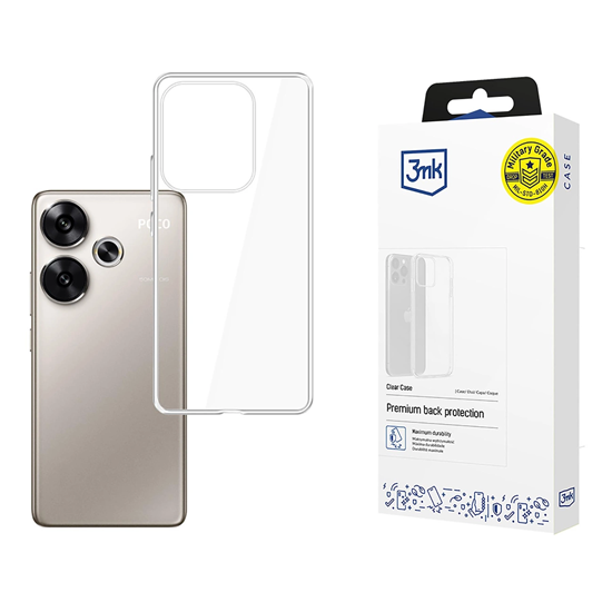 Изображение 3mk Clear Case for Xiaomi Poco F6 - transparent