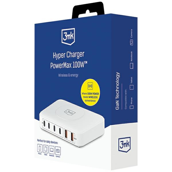 Picture of 3MK Hyper Charger PowerMax 100W 4xUSB-C + 2xUSB-A 