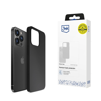 Изображение 3mk Silicone Case for iPhone 16 Pro - Black