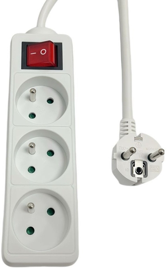 Изображение 3-way Power Strip on/off