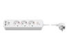 Picture of Goobay 41264 3-Way Power Strip with Switch and USB | Sockets quantity 3