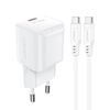 Picture of Acefast Acefast A73 Mini PD 20W GaN wall charger + USB-C cable - white