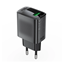 Attēls no Acefast A90 GaN USB-A QC 18W network charger - bla