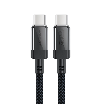 Picture of Acefast Acefast C12 USB-C / USB-C PD cable 60W 480Mb/with nylon braid - black