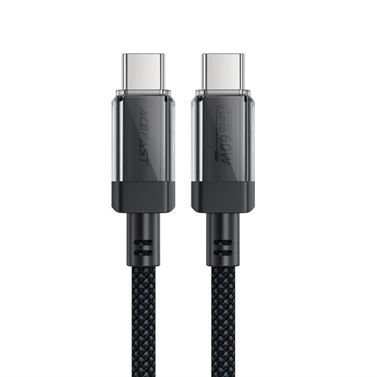 Picture of Acefast Acefast C12 USB-C / USB-C PD cable 60W 480Mb/with nylon braid - black