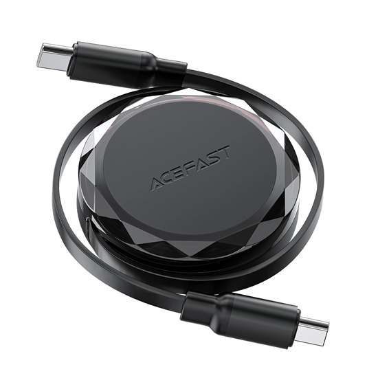 Picture of Acefast Acefast C13-03 USB-C - USB-C 60W Cable Retractable - Black