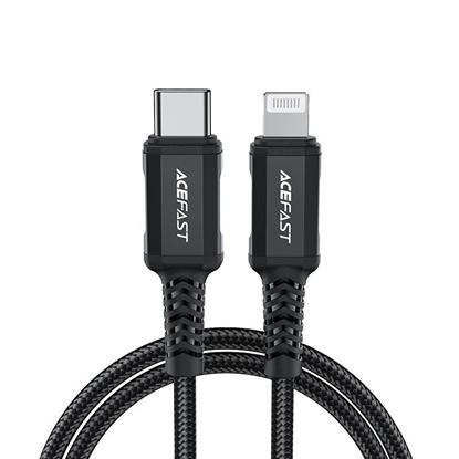 Picture of Acefast Acefast C4-01 Lightning - USB-C PD cable 30W 3A 480Mb/s 1.8m - black