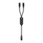 Picture of Acefast Acefast C5 USB-C - USB-C / USB-C 2in1 100W 480Mb/s cable - black