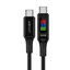 Picture of Acefast Acefast C7-03 USB-C USB-C 100W 1.2m cable with display - black