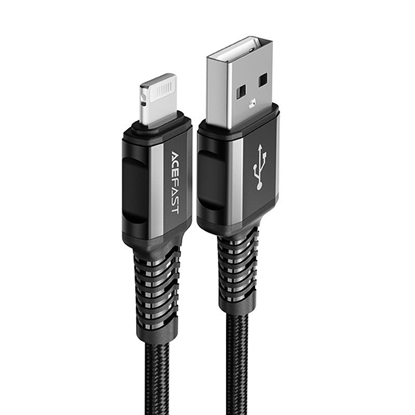 Picture of Acefast Acefast cable MFI USB - Lightning 1.2m, 2.4A black (C1-02 black)