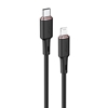 Picture of Acefast Acefast cable MFI USB Type C - Lightning 1.2m, 30W, 3A black (C2-01 black)