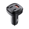 Picture of Acefast Acefast car charger 66W 2x USB Type C / USB, PPS, Power Delivery, Quick Charge 4.0, AFC, FCP, SCP black (B3 black)