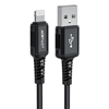 Picture of Acefast Acefast MFI USB - Lightning cable 1.8m, 2.4A black (C4-02 A Black)